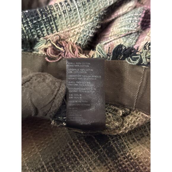Free People Jacket Small Womens Plaid Shirt Jacket Shacket Boyfriend Oversize - Picture 8 of 8